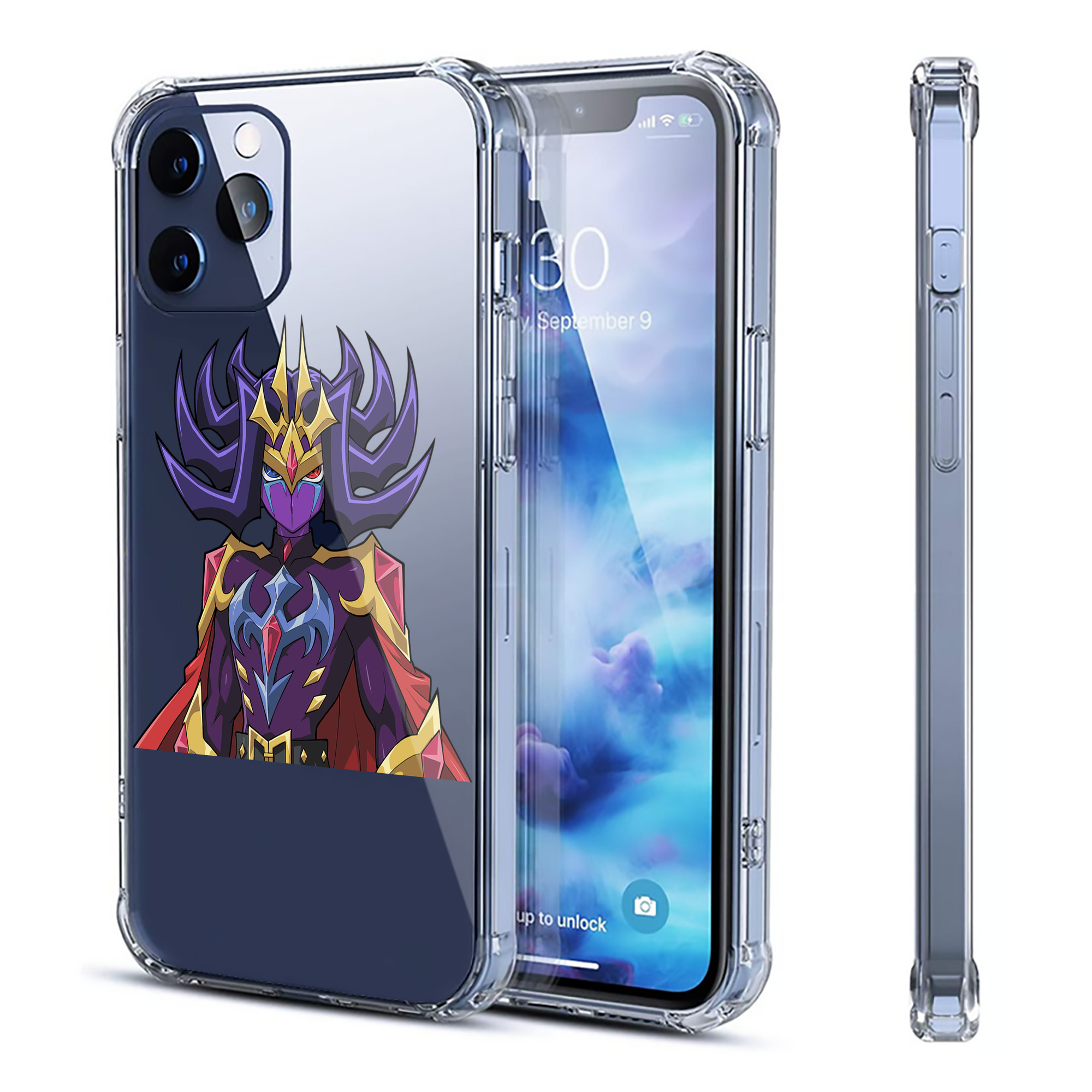 （画像用） 遊☆戯☆王 Yu-Gi-Oh! 【iPhone 12シリーズ対応】透明スマホケース（クリアソフトケース）